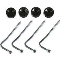 Zareba IWCXB-Z Wood Post Corner Extension Insulator,4 Pack,Black