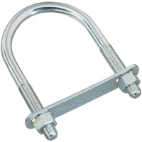 National Hardware N347-807 U-Bolt, 1/2-13 Thread, 2-1/2 in L Thread, Steel, Zinc