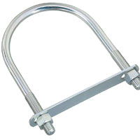 National Hardware N347-831 U-Bolt, 1/2-13 Thread, 2-1/2 in L Thread, Steel, Zinc