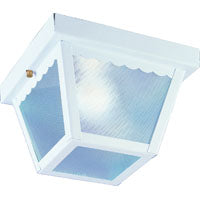 Boston Harbor 6276WH-3L Porch Light, 120 V, 60 W, Steel Fixture, White Fixture