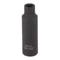 Vulcan MT6580138 Deep Impact Socket, 8 mm Socket, Black Phosphate