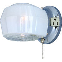 Boston Harbor W39CH01LS-34473L Bracket Wall Light Fixture, 60 W, 1-Lamp, A19 or CFL Lamp, Steel Fixture, Chrome Fixture