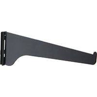 BRACKET SHELF STEEL 8IN BLACK