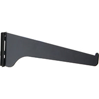 BRACKET SHELF STEEL 12IN BLACK