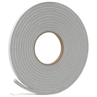 Frost King Vinyl Foam Tape - Closed Cell - Moderate Compression, 3/8" W, 1/4" Thick, 17' L, Grey