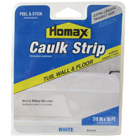 Homax 34030 1-1/4" White Tub & Floor Caulk Strip5