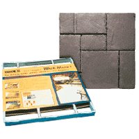 Quikrete Walk Maker Series 6921-34 Building Form, 2 ft L Block, 2 ft W Block, Plastic, 80 lb, European Block Pattern