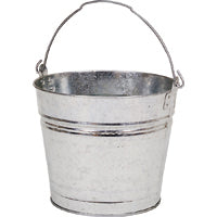 Behrens 1212GS Pail, 12 qt Capacity, Galvanized Steel