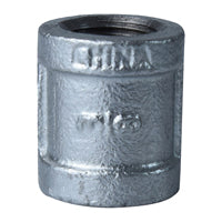 Worldwide Sourcing 3/8GM Pipe Coupling, 3/8 in, NPT, Malleable Steel, SCH 40 Schedule, 300 psi Pressure