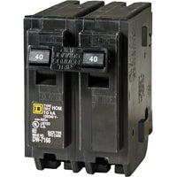 Square D P Homeline 40-Amp Double-Pole Circuit Breaker - Quantity 5 HOM240C (5-Pack)