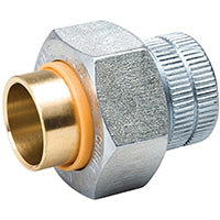 B & K 168-004NL Pipe Union, 3/4 in, FIP x Sweat, Brass, 250 psi Pressure