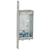 Hubbell Raco 3-3/4 in. x 2 in. Switch Box, Nongangable, 1 in. Deep, One 1/2 in. KO & NMSC Clamps 404
