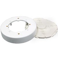 Wiremold NMW NMW4 Fixture Box, 4 in D, 1 -Gang, Plastic, White
