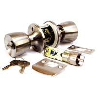 US Hardware D-090B Entrance Lockset, Stainless Steel, Brushed Stainless Steel