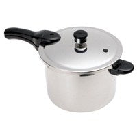Presto 01362 Pressure Cooker, 6 qt Capacity, 10-1/2 in Dia, Stainless Steel