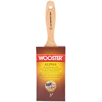 WOOSTER 4233-3 Paint Brush, 3 in W, 3-3/16 in L Bristle, Synthetic Bristle, Varnish Handle