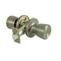 ProSource TS830V-PS Door Knob, Knob Handle, Metal, Antique Brass, 2-3/8 to 2-3/4 in Backset, 44 x 57 mm Strike
