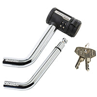 Master Lock 2866DAT Receiver Lock, Stainless Steel, Black/Silver