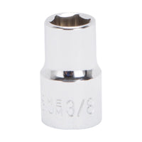 Vulcan MT64933403L Drive Socket, 3/8 in Socket, 3/8 in Drive, 6-Point, Chrome Vanadium Steel, Chrome