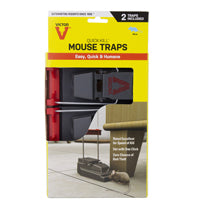 Victor M140S Quick Kill Mouse Trap, 2-Pack Easy to Set mouse trap M122