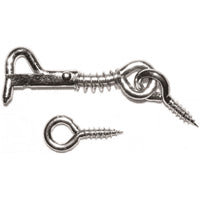ProSource LR-411-PS Gate Hook and Eye, 1/8 in Dia Wire, Steel