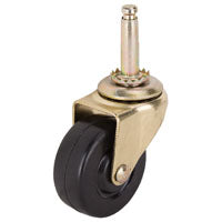 ProSource JC-D07-PS Swivel Caster, 2 in Dia Wheel, 2 in W Wheel, Rubber Wheel, Black, 90 lb, Steel Housing Material
