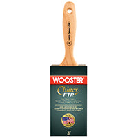WOOSTER 4413-3 Paint Brush, 3 in W, 3-3/16 in L Bristle, Synthetic Fabric Bristle, Varnish Handle