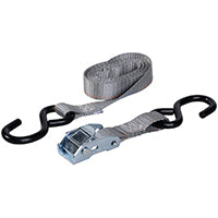KEEPER 05715 6' x 1" Cam Buckle Motorcycle Tie-Down, 2 Pack", black, large