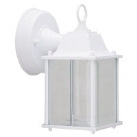 Boston Harbor 0038-WD-WH Outdoor Wall Lantern, 120 V, 6.65 W, LED Lamp, 320 Lumens Lumens, 3000 K Color Temp