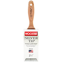 WOOSTER 5222-2-1/2 Paint Brush, 2-1/2 in W, 2-15/16 in L Bristle, Polyester Bristle, Varnish Handle