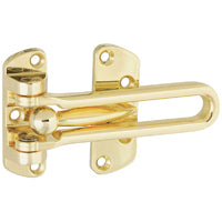 National Hardware N199-679 V804 Door Security Guard in Brass,3/8" x 6"