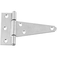 National Hardware N342-501 T-Hinge, Stainless Steel, Stainless Steel, Fixed Pin