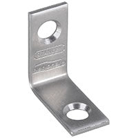 National Hardware V415 Series N348-292 Corner Brace, 1 in L, 1/2 in W, 1 in H, Stainless Steel, 0.07 Thick Material