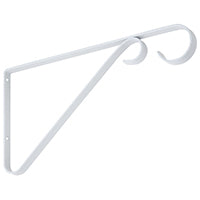 National Hardware V2653 Series N274-571 Plant Bracket, 9 in L, Steel, White