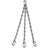 National Hardware V2663 Series N275-024 Flower Plant Chain, 18 in L, Steel, Black