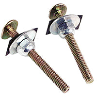 DANCO Brass Closet Bolts with Nuts and Washers Toilet Bolt Set, 1/4 inch x 2-1/4 inch, Brass, 2-Set (80156)