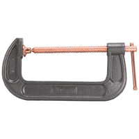 Vulcan JL27365 C-Clamp, 6 in Max Opening Size, 2-3/8 in D Throat, Steel Body, Gray Body