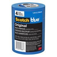 ScotchBlue Original Multi-Surface Painter's Tape 1.5 Inch Wide, 4 Rolls 2090-36EP4