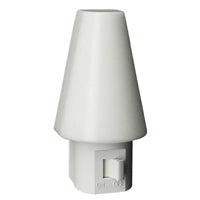 AmerTac Tipi Series NL-TIPI-F Night Light, 120 V, 0.3 W, LED Lamp, Warm White Light, 1 Lumens, 3000 K Color Temp