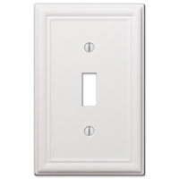 Amerelle 149TW Wallplate, 4-7/8 in L, 3-1/8 in W, 1 -Gang, Steel, White