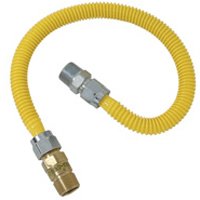 BRASS CRAFT CSSC44R-24 P 1/2" MIP/FIP x 24" Straight Gas Connector