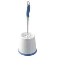 Simple Spaces YB34883L Toilet Bowl Brush with Caddy, 1 in L Trim, PP/PVC Bristle, 15 in L Brush, Plastic Holder