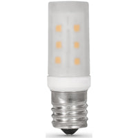 Feit Electric BP25T8N/SU/LED Microwave LED Bulb, Linear, T8 Lamp, 25 W Equivalent, E17 Lamp Base, Warm White Light