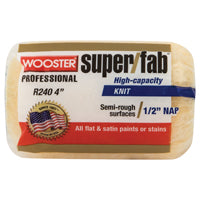 Wooster Brush R240-4 Super/Fab Roller Cover, 1/2-Inch Nap, 4-Inch