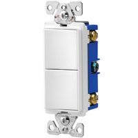 EATON 7728W-SP Single-Pole Combination Switches, White