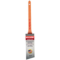 WOOSTER 4181-1 1/2 Paint Brush, 1-1/2 in W, 2-3/16 in L Bristle, Nylon/Polyester Bristle, Sash Handle
