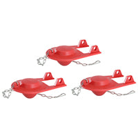 Korky 2001TP Toilet Flapper, Rubber, Red