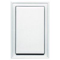 BUILDERS EDGE 130020001001 Mounting Block, 12-1/16 in L, 8-1/8 in W, White