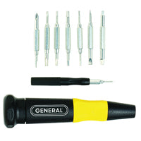 General Tools Extended Drive #751016 Screwdriver Set, 16-Piece,Silver