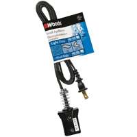 CCI 0291 Extension Cord, 6 ft L, 10 A, 125 V, Black